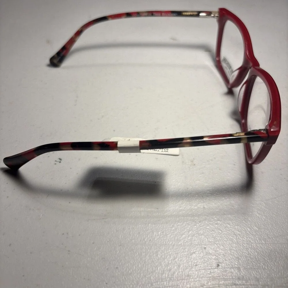 True Religion Eyeglasses Womens 53-17-140 Red‎ Tortoise T037 Rectangular Frames
